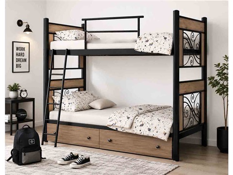 تخت دو طبقه فلزی ملودی D 110